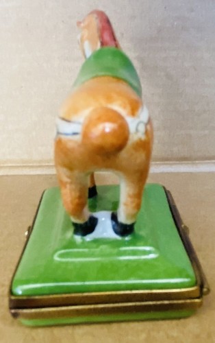 SELTENE PENSIONIERTE DIE CHINESISCHE TANG-DYNASTIE KUNST PFERD-LIMOGES TRINKET BOX 35/500! - Bild 3 von 6