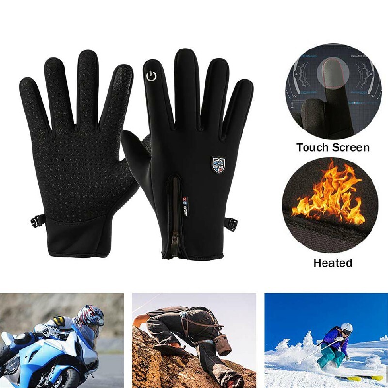 Mens Winter Warm Windproof Waterproof Fleece Lined Thermal TOUCH SCREEN