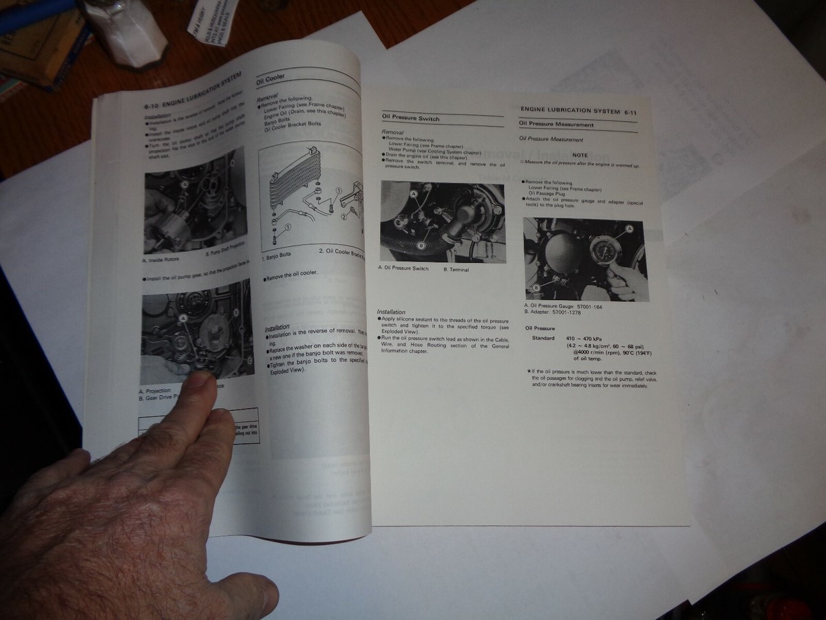 1990-93 Kawasaki Ninja ZX-6, ZZ-R600, ZZ-R500 Factory Service