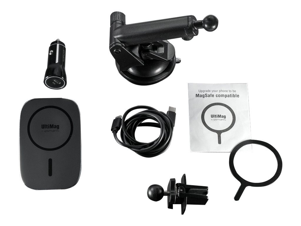 4smarts Wireless Kfz Ladeset UltiMag RoadTrip 15W nero Accessori 458736