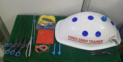 Laparoscopic Virtual-Endotrainer with 6 Basic Instruments Set 5mmx330mm