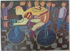 Cyclist, by Miroslav Mihár, 12 years, CSSR, competition sport with us