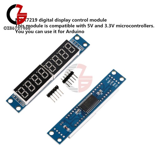 MAX7219 8-Digit LED Display Red 7 Segment Digital Tube For Arduino Raspberry Pi - Picture 3 of 14