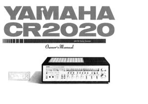 Yamaha CR-2020 Receiver Owners Manual | eBay