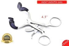 SURGICAL DENTAL MOUTH GAG MOLT 4.5" ORAL INSTRUMENTS 1pc NEW! 