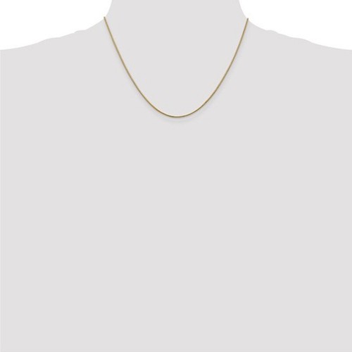 Cadena redonda de serpiente de oro amarillo 14K de 1,10 mm 16"" 18"" 20"" 22"" 24"" 30"" broche de langosta - Imagen 5 de 5