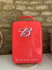 Fridgemaster FM8BUD Red Budweiser 8 Litre Portable Mini Fridge Cooler Warmer *