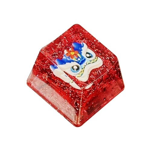 Chinese Style Lion Clear Keycap for Mechanical Keyboard Durability Resin Keycap - Picture 7 of 12