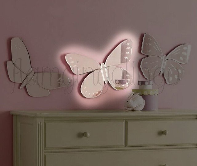 Pottery Barn Kids Butterfly Wall Mirror Soaring Large For Sale
