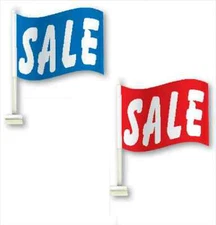 Auto Dealer Window Clip On Flags Sale Flags, a dozen (12) Clip-on Flags