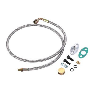 BUSIDN Turbo Oil Feed Line Kit Oil Return Line Oil Drain Line Kit T3 T4 T60 T...
