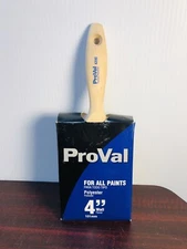 Paintbrush Tapered Pro Val Polyester 4” Latex Oil Based All Types