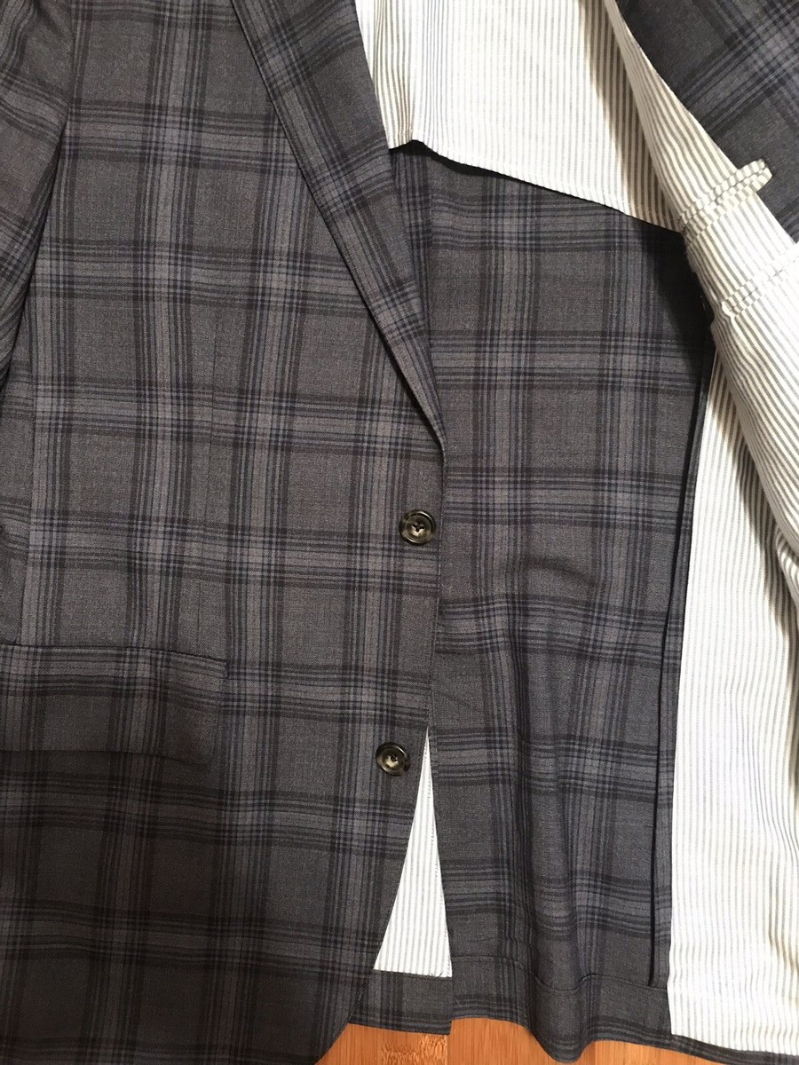 Brooks Brothers Own Make 38R Blue Plaid Blazer Sport Coat 38 Brooks Brothers Own Make 38R Blue Plaid Blazer Sport Coat 38