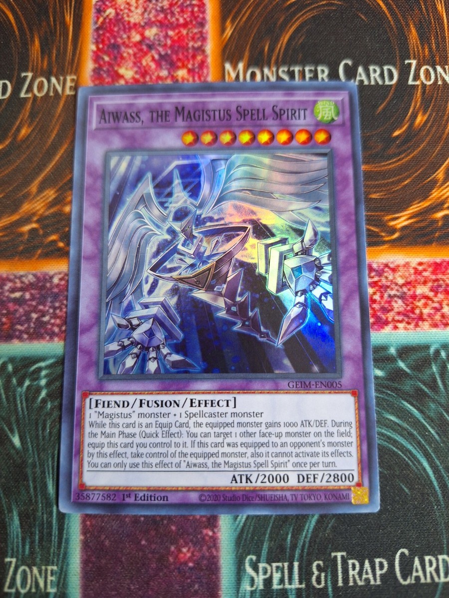 Yu-Gi-Oh! Aiwass, the Magistus Spell Spirit GEIM-EN005 Super Rare
