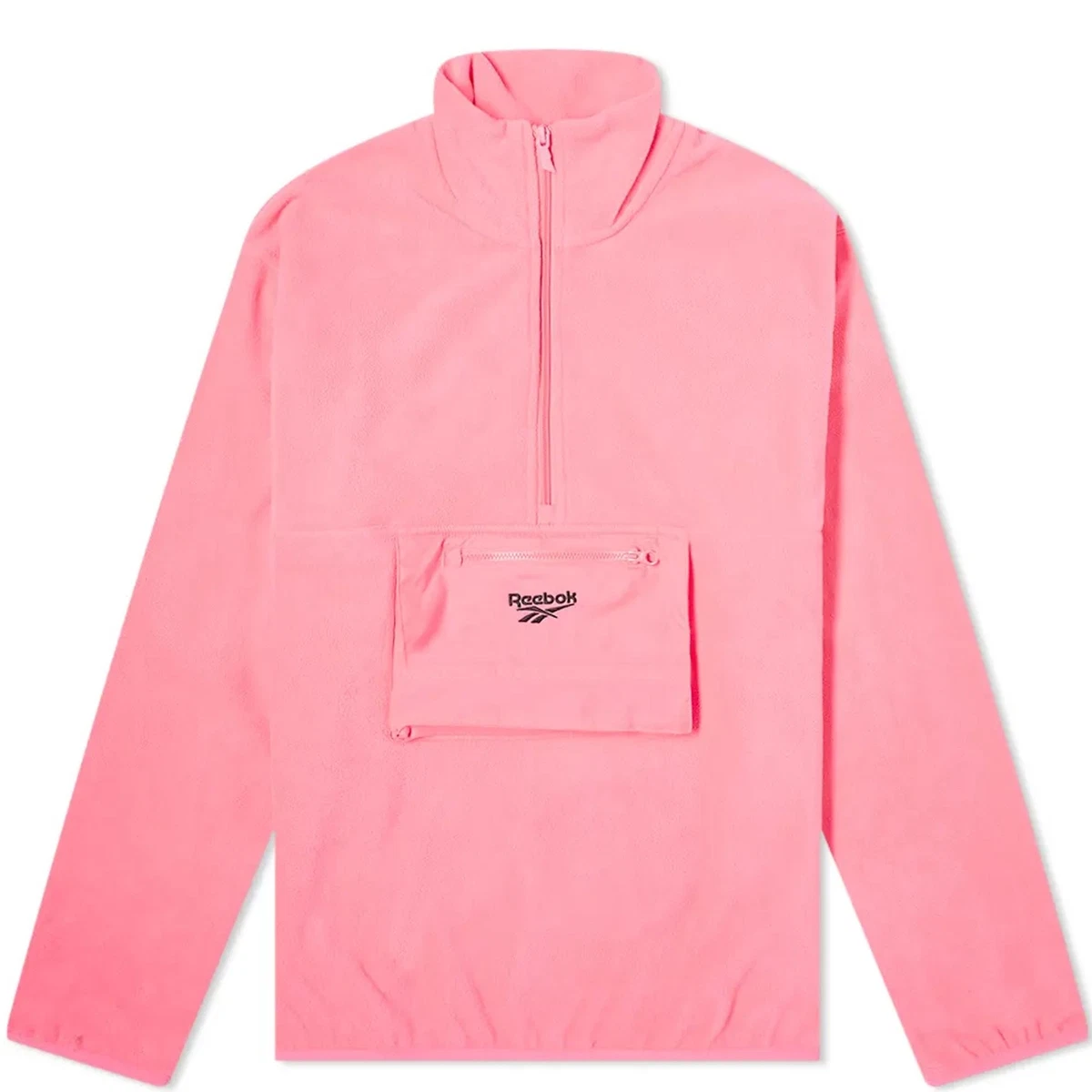 Reebok half zip fleece hot sale