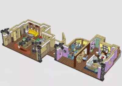 NEU MOC 10292 The Friend Wohnungsbaustein Creator Expert 2048 Teile Markenlos