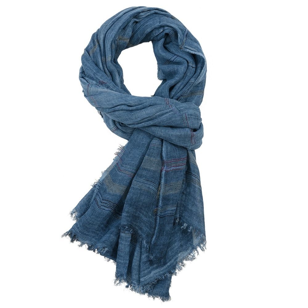 Tassel Winter Men Scarf Soft Long Shawl Bufanda Striped Men's Scarves