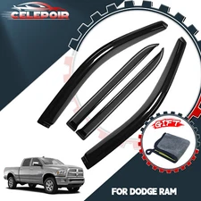 Genuine 2009-2018 Dodge Ram 1500 2500 3500 Crew Cab Window Visor Vent Rain Guard