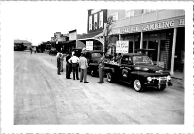 Las Vegas Nevada Silver Slipper Gambling Hall Last Frontier 1940s Vintage Photo