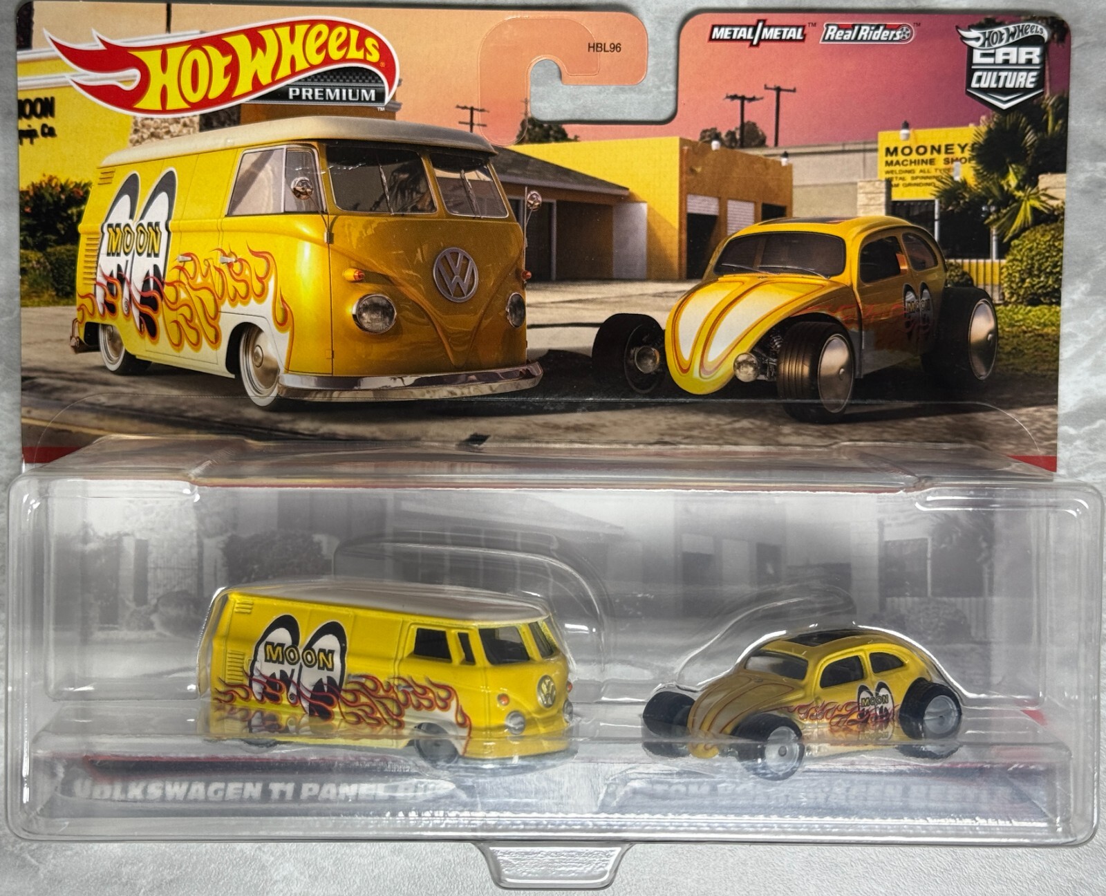 2021 Hot Wheels 2 Pack Mooneyes Volkswagen T1 Panel &Custom Beetle,Free shipping