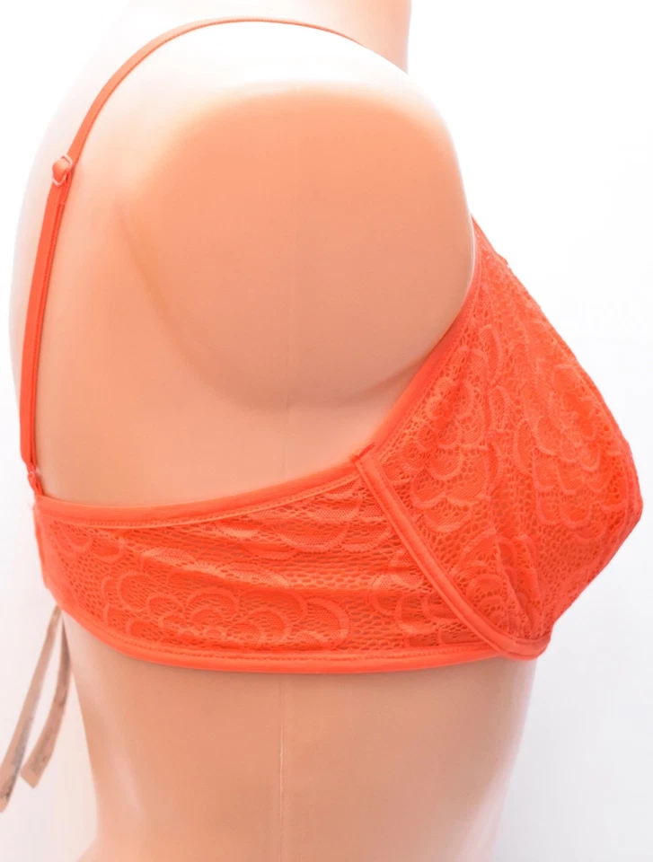 LISE CHARMEL Undewire Non-Padded Mesh Bra (PCP6335C) Mandarin Color, Size 38C  - Image 3 of 4