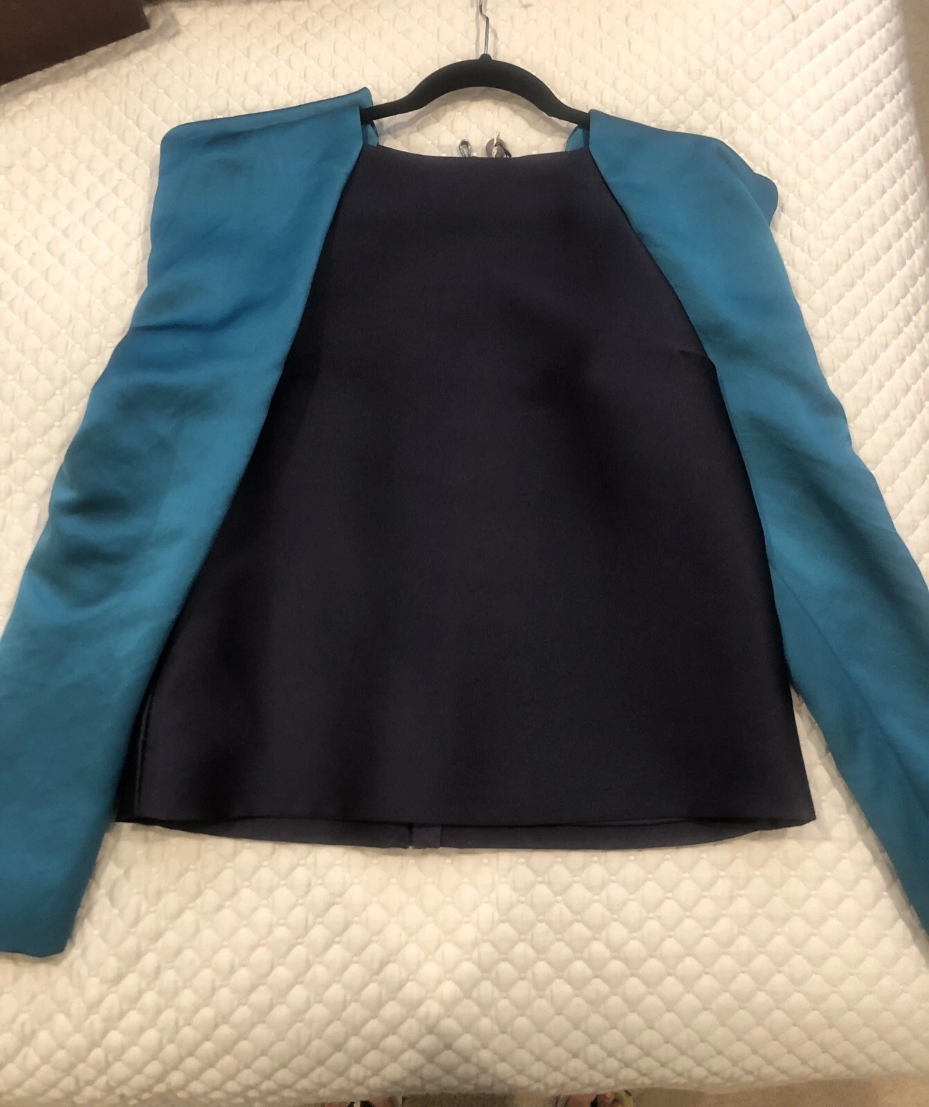 Lanvin — Lanvin Exaggerated Sleeve Exposed Zipper Top Blouse Size 10 $1575 NWT