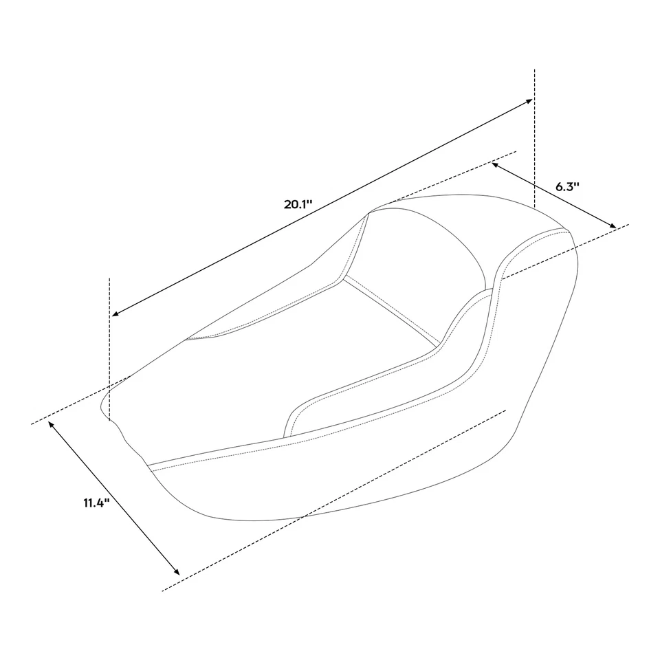 Asiento de conductor delantero negro apto para Harley Sportster 48 72 XL1200 883 2010-22 Foto 2 de 4