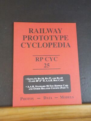 Eisenbahn Prototyp Cyclopedia Band 25 Santa Fe Box AAR 50 Tonnen Schüttgutwagen
