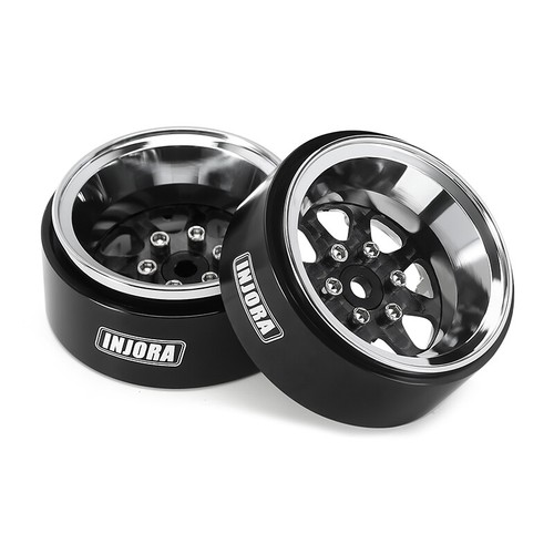 INJORA Carbon Fiber Aluminum 1.3 Beadlock Wheels and Tires for 1/18 1/24 RC Car - Picture 24 of 36