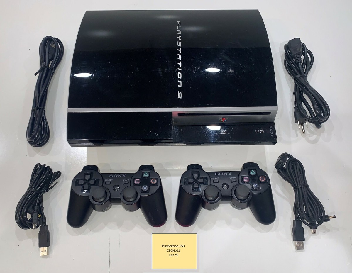 Sony PlayStation 3 PS3 Fat CECHL01 80GB Console, 2 Sony PlayStation 3 PS3 Fat CECHL01 80GB Console, 2