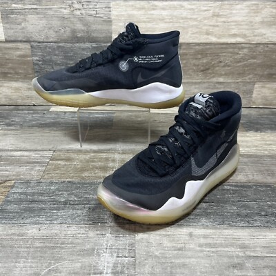 Nike Zoom KD 12 Basketball Shoes Mens 5 Black Pure Platinum White