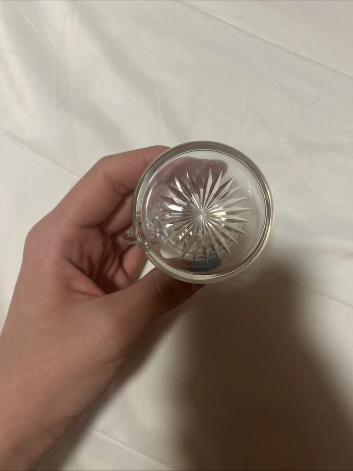 Jarro claret antigo de prata esterlina e vidro Whisky Noggin - Feito em 1899 - Imagem 3 de 4