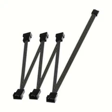 🔥1 Pcs 4 Pin 1 to 6 Way PWM Case PC Fan Splitter Cable Hub  Adapter⚡🆕