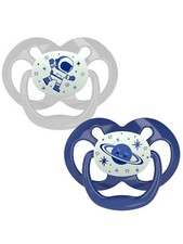 Dr. Brown's 2-Pack Glow in the Dark Pacifiers - blue, one size