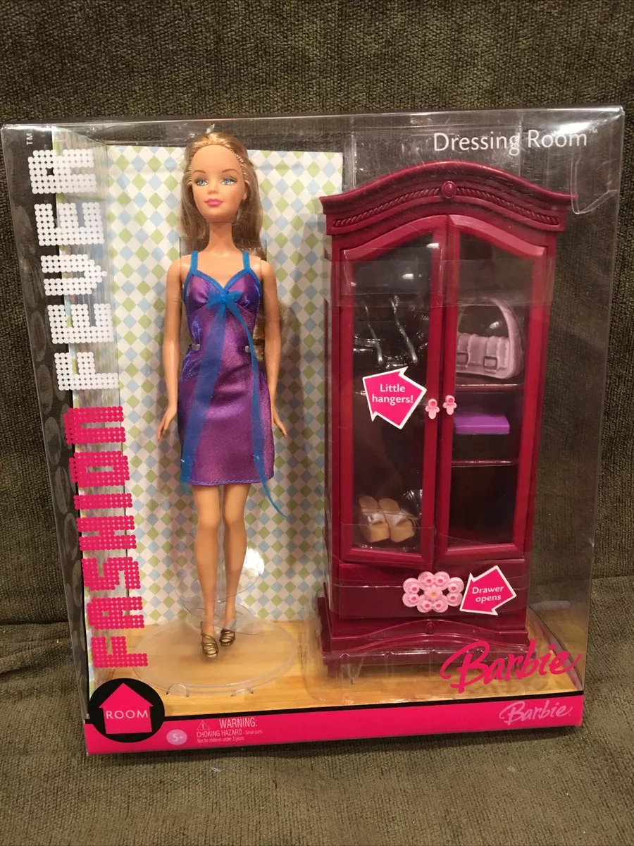 Barbie Fashion Fever Play Set Dressing Room 2006 New Furniture NIB