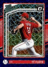 2024 Panini Donruss - Optic  Ty Floyd #111 Blue Velocity Prizm (RC)