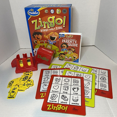 Zingo Thinkfun Matching Game Bingo with a Zing Complete 72 Tiles