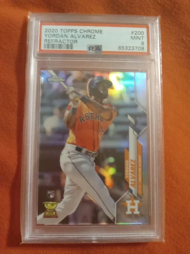 2020 Topps Chrome #200 Yordan Alvarez Refractor PSA 9 Rookie