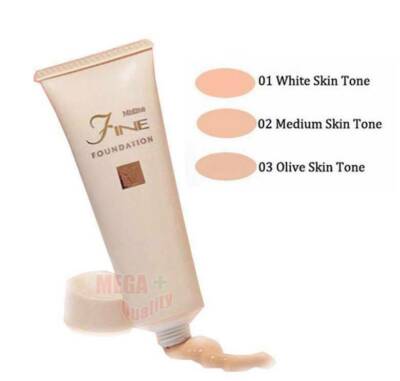 Mistine FINE Cream FOUNDATION Skin Care #02 (521) - For Olive Skin 50g