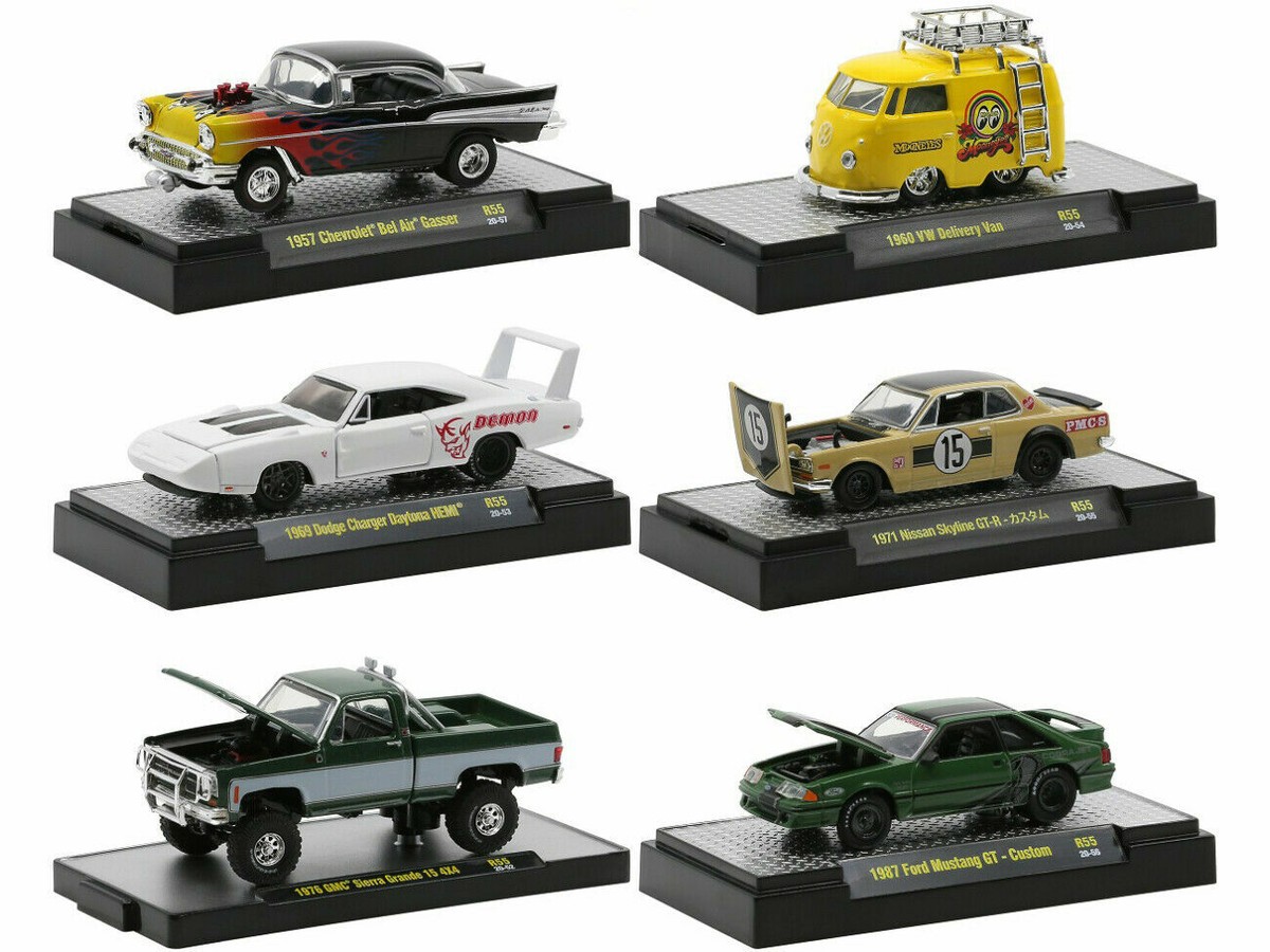 M2 Machines AUTO-日本　ミニカー1/64 6台セット AUTO MEETS 6 CARS SET, RELEASE 55 IN CASES 1/64 DIECAST BY M2