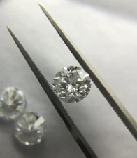 4 MM SIZE 4 Pieces DEF ,VS, White LAB Created CVD Diamonds Cut , For Jewelry
