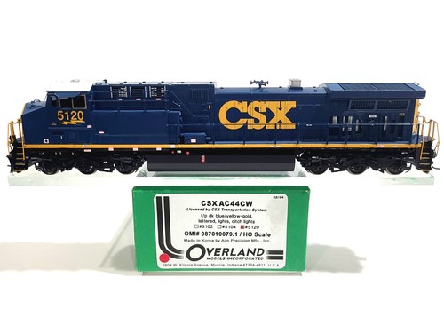 Overland OMI CSX GE AC44CW CSX Transporte #5120 HO Latón Modelo #087010079.1 | Condition: New: Other (See Details)