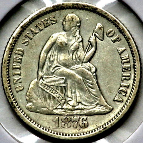 1876-S Seated Liberty Dime 10 Cents  R1974