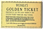 Wonka Golden Ticket 2"x3" Fridge or Locker MAGNET Chocolate Retro FREE SHIPPING