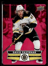 2021-22 Upper Deck Tim Hortons Red Die Cut David Pastrnak Boston Bruins #DC-37