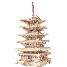 Holzpuzzle Modellbau Holzpuzzle Bausatz 3D Pagode Erwachsenengeschenk