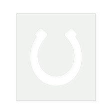 Horseshoe 3 Reusable Mylar Stencil, 10 mil Plastic Paint Stencil for Crafts and