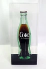 Vtg Coca Cola 6 1/2 oz bottle incased in solid Lucite Acrylic Paper Weight coke