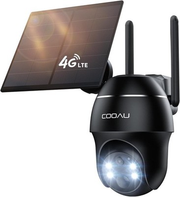 4G LTE Cellular Überwachungskamera Outdoor WLAN mit SIM Schwarz