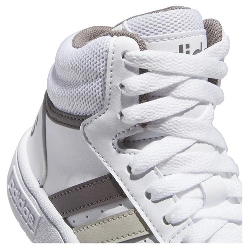 Adidas HOOPS 3.0 MID K, Sneaker Alta Ragazzi - Bianco, Beige - Foto 7 di 8